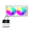Gamemax CPU-nestekühler | GLACIER 240 LCD WH | Intel, AMD