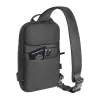 Olkalaukku Tomtoc Navigator-T24 S — musta, kompakti päivittäiseen käyttöön