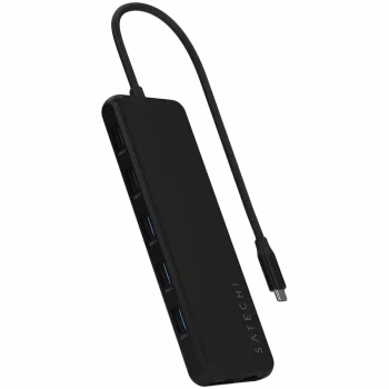 Multiport USB-C -sovitin Satechi ST-P3D13K 13-in-1 triple-display-tuella