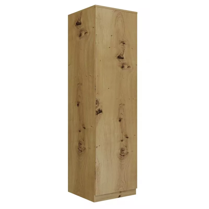 Topeshop SD-50 ARTISAN KPL makuuhuoneen vaatekaappi 5 hyllyä 1 ovi tammi