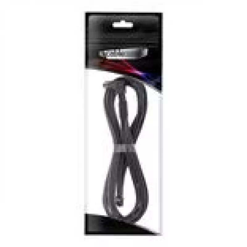 CableMod C-Series Pro ModMesh 12V-2x6-kaapeli Corsair Type 5 RMx Shift -virtalähteille, 90° liitin, carbon, 65 cm