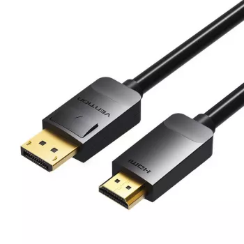 DisplayPort–HDMI-kaapeli Vention HADBI 3 m, DisplayPort 1.2–HDMI 1.4, passiivinen sovitinkaapeli