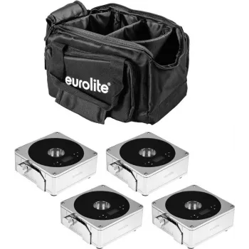 flach Light Set 4x AKKU EUROLITE 20000425 Soft-Bagilla – 4-osainen paristokäyttöinen flach-valonheitinsarja