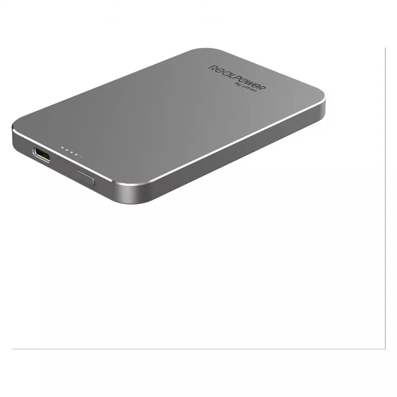RealPower varavirtalähde PB-5000 MAG harmaa 5 000 mAh