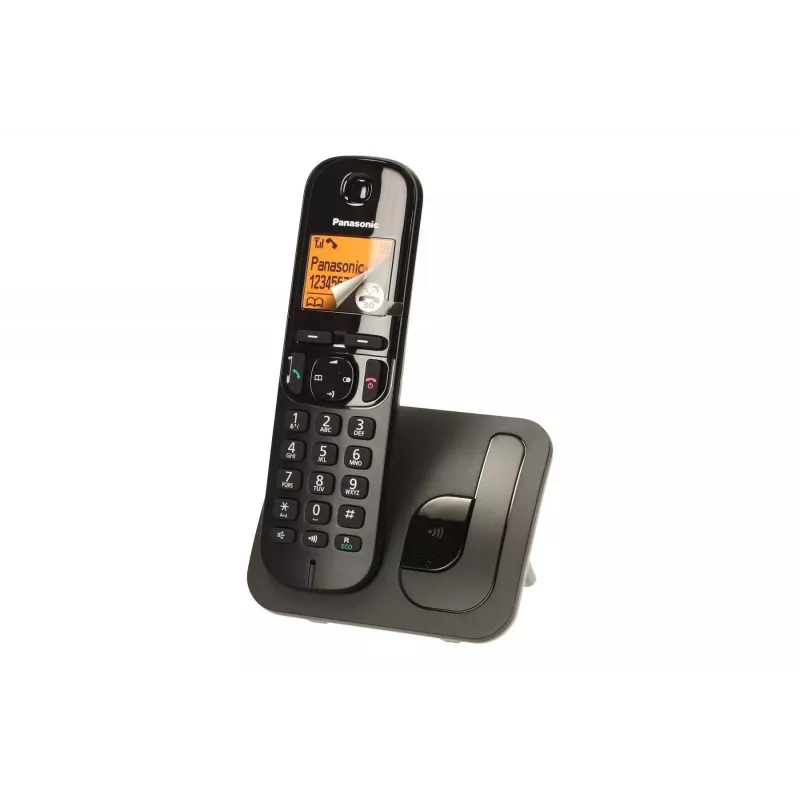 Panasonic KX-TGC 210 PDB DECT-puhelin musta numeronäytöllä
