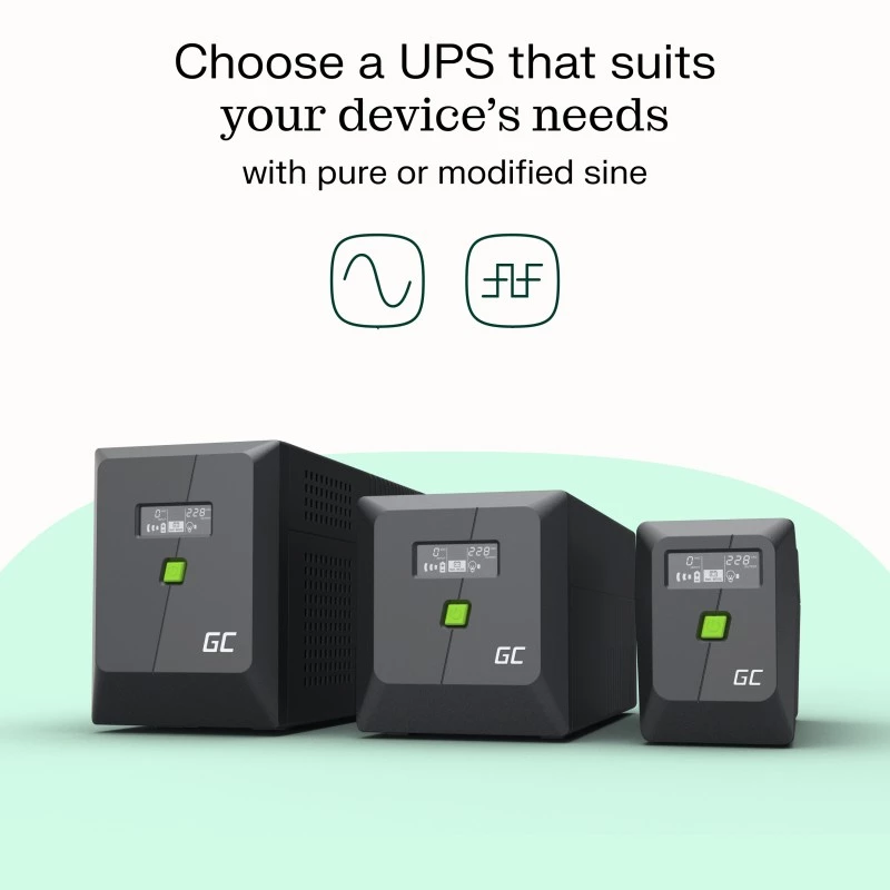 Green Cell UPSLP700 USV (keskeytymätön virransyöttö) Line-Interactive 1 kVA 700 W 4 AC-lähtöä