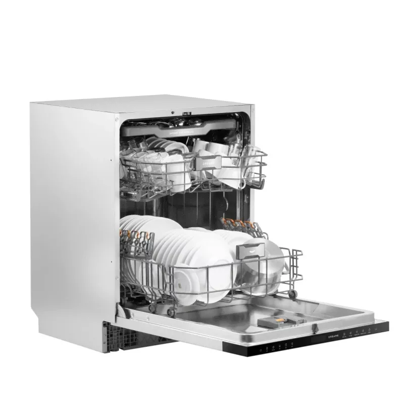 Kalusteisiin asennettava astianpesukone 60 cm Dreame DZ60Pro, energiatehokkuusluokka A