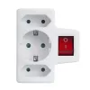 Maclean MCE215 monipistorasia-adapteri, 1x16 A + 2x2,5 A Schuko