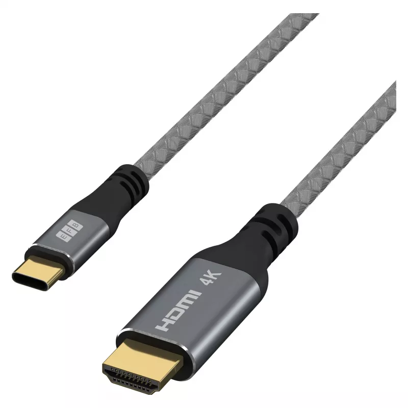 EFB Elektronik USB-C–HDMI-kaapeli 4K30Hz harmaa - Kaapeli - Digitaalinen/data (USB-HDMI-00001)