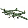 COBI Lockheed P-38 Lightning. Tuotetyyppi: rakennuspalikat, suositeltu vähimmäisikä: 7 vuotta, aihe: asevoimat, osien määrä: 332 kpl.