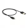 USB-kaapeli DeLOCK 83845 USB 2.0 0,5 m USB A Micro-USB B musta