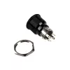 DimasTech ilkivallalta suojattu painonappi 22 mm Blackline Dot RGB PD223