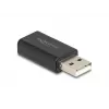 DeLOCK kaapeliadapteri USB 2.0 Type-A 3,5 mm 4-napainen musta 68001