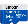 MicroSDXC-muistikortti Lexar BLUE PLUS 64 GB UHS-I 100 MB/s U1 V10 (sininen)