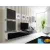 Cama Square kaappi VIGO 50/50/30 valkoinen/musta kiiltävä