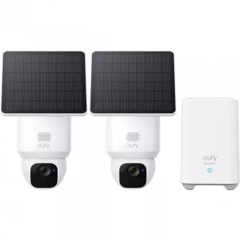 Eufy SoloCam E30 (2-pack) + Homebase 2 kupoli IP-valvontakamera ulkokäyttöön 2048 x 1080 pikseliä seinä
