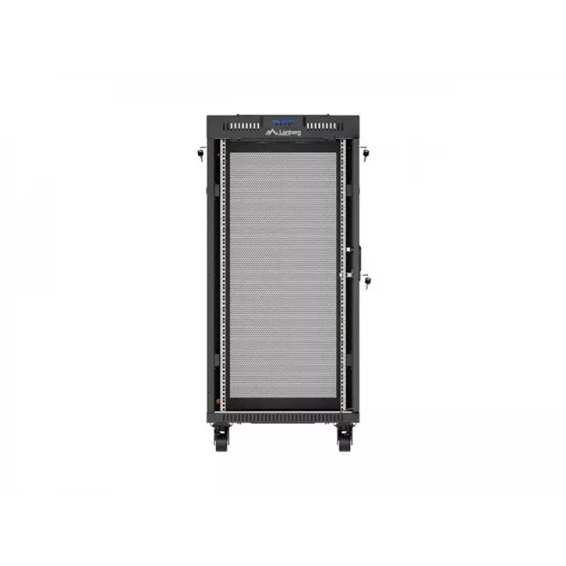 Räkkikaappi LANBERG FF01-6624-23BL 24U vapaasti seisova 19 tuumaa 600×600 mm IP20 musta