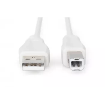 Assmann USB-liitäntäkaapeli, Type-A - B M/M, 3,0 m, USB 2.0 -yhteensopiva, UL, beige (AK-300102-030-E)