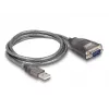 DeLOCK 61400 kaapeliadapteri USB A RS-232 musta