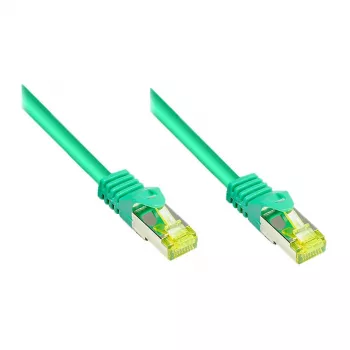 Good Connections -verkkokaapeli Cat.7 -raakakaapelilla vihreä 0,15 m