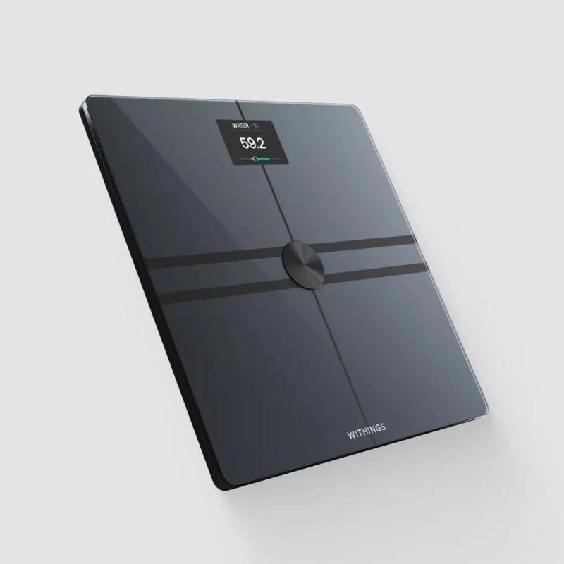 Elektroninen henkilövaaka Withings Body Comp neliömäinen musta