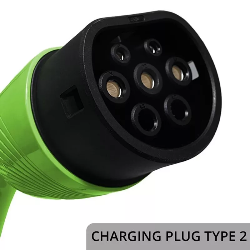 QOLTEC sähköauton laturi 22 kW 400 V WiFi (TUYA) 7 m kaapelilla