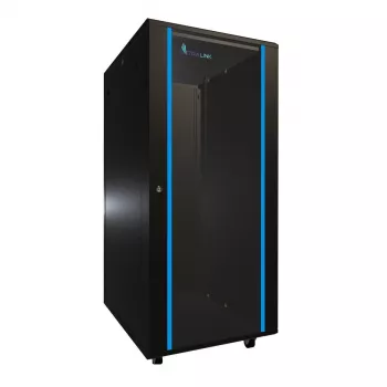 Extralink EX.11366 räkkikaappi 27U vapaasti seisova kaappi musta