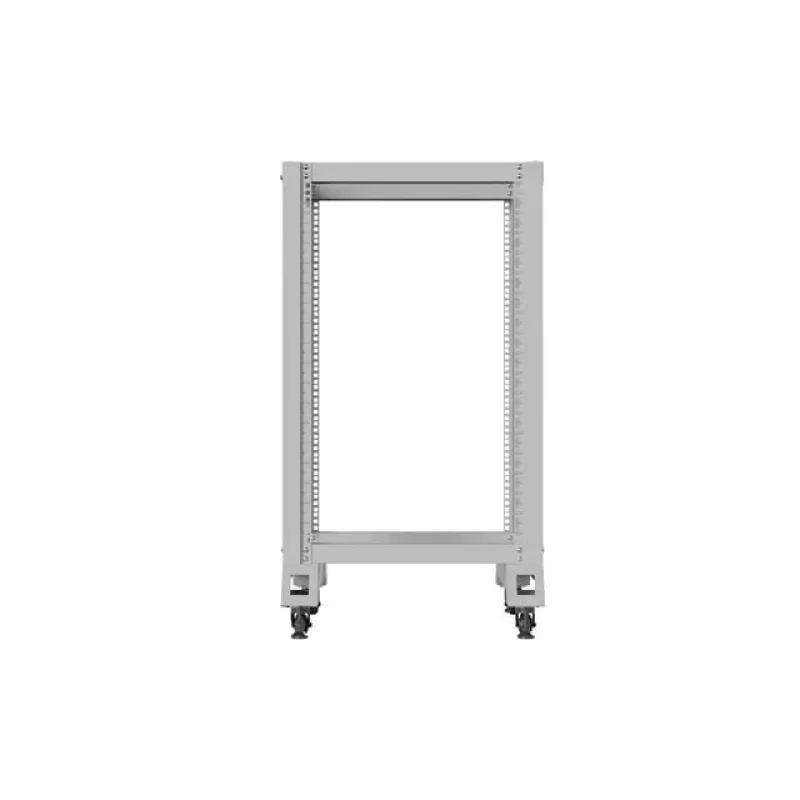 Avoin teline 19 inch 18U 600x800 harmaa