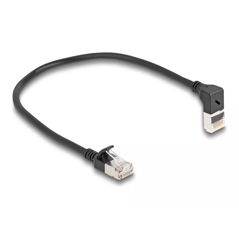 Verkkokaapeli DeLOCK RJ45 Cat.6A 0,25 m, musta