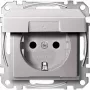Merten MEG2310-0460 pistorasia CEE 7/3 alumiini (MEG2310-0460)