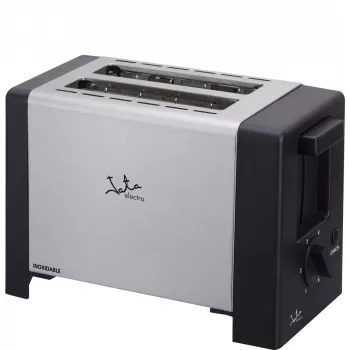 Leivänpaahdin JATA TT607 2 viipaletta 800 W musta ruostumaton teräs