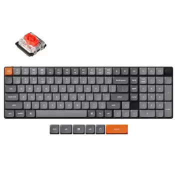 Langaton mekaaninen näppäimistö Keychron K17 MAX RGB musta — kompakti asettelu, Bluetooth ja USB-C-liitäntä
