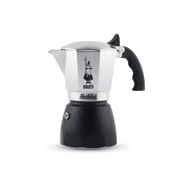 Bialetti Brikka mokkapannu 0,1 L musta, ruostumaton teräs