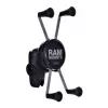 RAM Mounts X-Grip suuri puhelinteline moottoripyörän haarukanvarsipohjalla