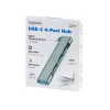 LogiLink USB 3.2 Gen1 -keskitin 4-porttinen USB-C 1x USB3.0 AF 3x USB2.0 AF UA0437