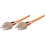 Tecline exertis Connect - verkkokaapeli - SC Multi-Mode (M) - SC Multi-Mode (M) - 5 m - kuitu - 50/125 mikrometriä - OM2 - oranssi (75905)