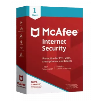McAfee Internet Security - 1 käyttäjä 1 vuosi, Global