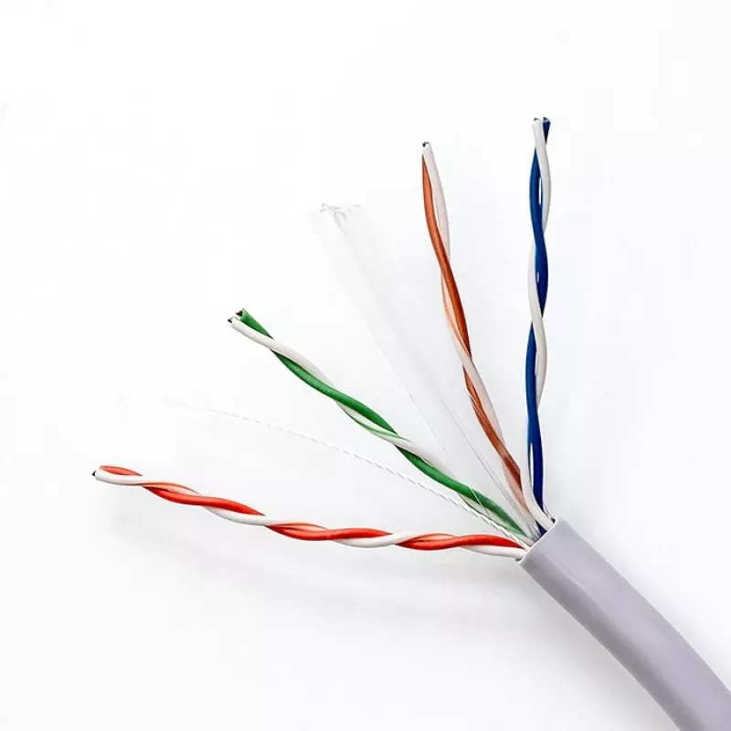 Qoltec 50359 Cat.6 UTP -kaapeli, 305 m, harmaa, PVC