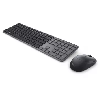 DELL Pro 7 ohut KM726 näppäimistö hiiri mukana koti/toimisto RF Wireless + Bluetooth QWERTY US International musta