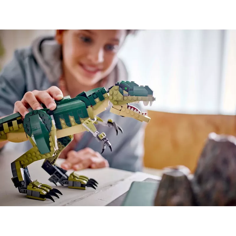 Rakennuslelu LEGO Creator 3-in-1 T.Rex rakennussarja, 626 osaa, 150 mm korkeus, ikä 9+