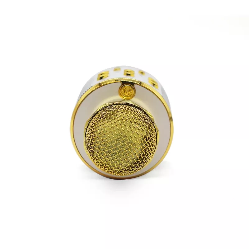 MANTA MIC10-G Gold langaton Bluetooth-karaokemikrofoni kaiuttimella