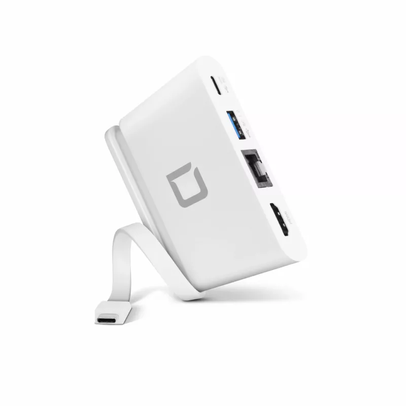 DICOTA USB-C Portable Docking 4-in-1 HDMI:llä - telakointiasema - USB-C - HDMI (D31730)