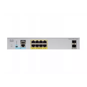 Cisco - Catalyst 2960CX-8PC-L - kytkin - hallittava - 8 x 10/100/1000 (PoE+) + 2 x SFP + 2 x 10/100/1000 pöytämalli räkkiin asennettava DIN-kiskoon asennettava seinään asennettava PoE+ (124