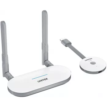 Langaton HDMI-AV-signaalin siirtojärjestelmä Unitek V1183A01, lähetin ja vastaanotin, kantama jopa 50 m
