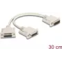 DeLOCK 65833 sarjakaapeli beige 0,3 m DB-15 2 x DB-15