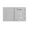 19 tuuman 6U seinäkiinnitteinen kaappi LANBERG 497x400/240 harmaa