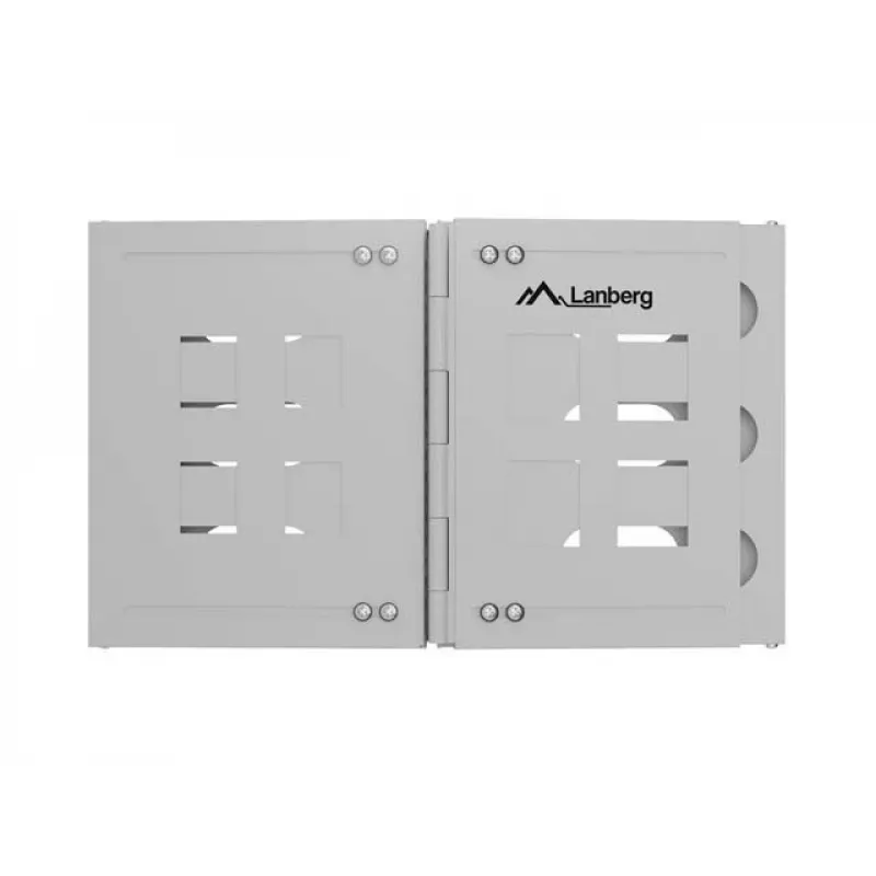 19 tuuman 6U seinäkiinnitteinen kaappi LANBERG 497x400/240 harmaa