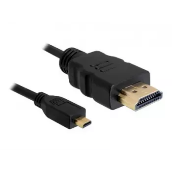 DeLOCK - video-/audiokaapeli - HDMI - 32 AWG - HDMI, 19-napainen (uros) - 19-napainen Micro-HDMI (uros) - 3 m (82663)