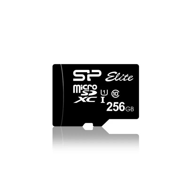MicroSDXC-muistikortti Silicon Power Elite 256 GB UHS-I Class 10 U1 85 MB/s SD-sovittimella