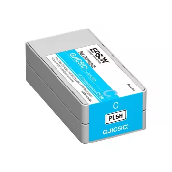 Epson GJIC5(C): värikasetti ColorWorks C831 -tulostimelle (syaani) (vähimmäistilausmäärä=10)